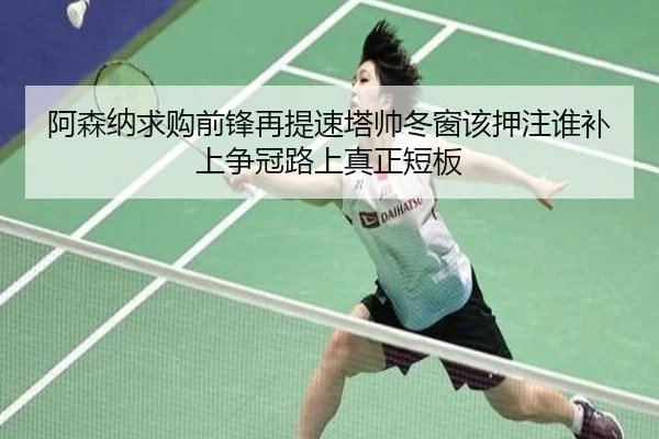 阿森纳求购前锋再提速塔帅冬窗该押注谁补上争冠路上真正短板